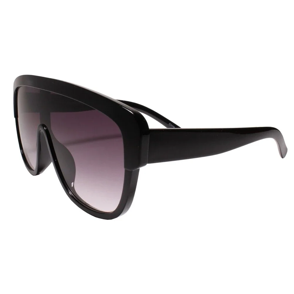 Mens Womens Designer European Style Fashion Square Aviation Black Sunglasses
